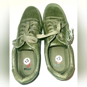 Billy Footwear Mens Shoes Comfort Sneakers Green Brown Zip Top Size 12